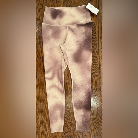 Nike One Women's High-Waist Full-Length Leggings Smokey Mauve Brown - Picture 2 of 6